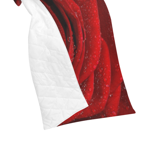 Red rosa Quilt 40"x50"