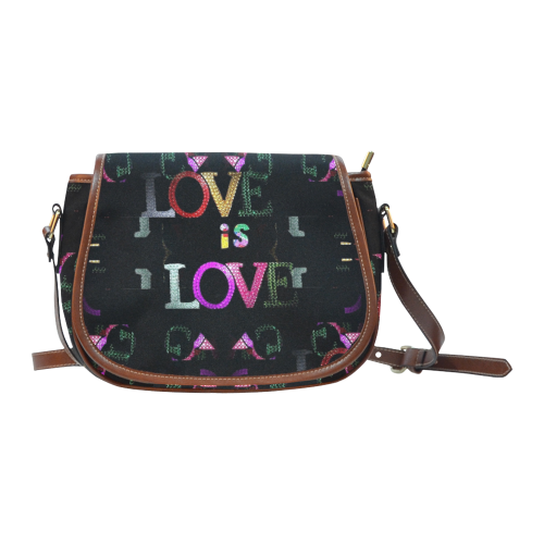Love is Love by Nico Bielow Saddle Bag/Large (Model 1649)