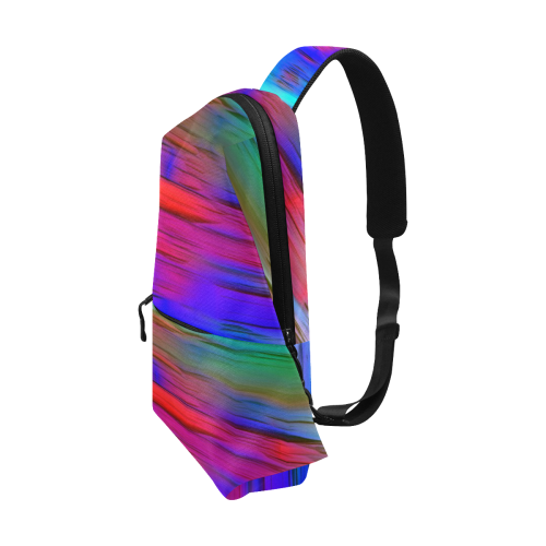 noisy gradient 1 by JamColors Chest Bag (Model 1678)