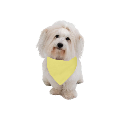 Color Solid Lemon Verbena Pet Dog Bandana/Large Size