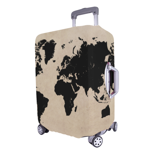 world map Luggage Cover/Large 26"-28"