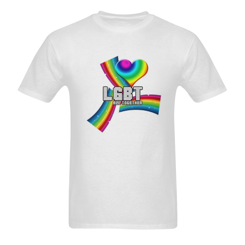 LGBT Pride by Popartlover Men's T-shirt in USA Size (Two Sides Printing) (Model T02)