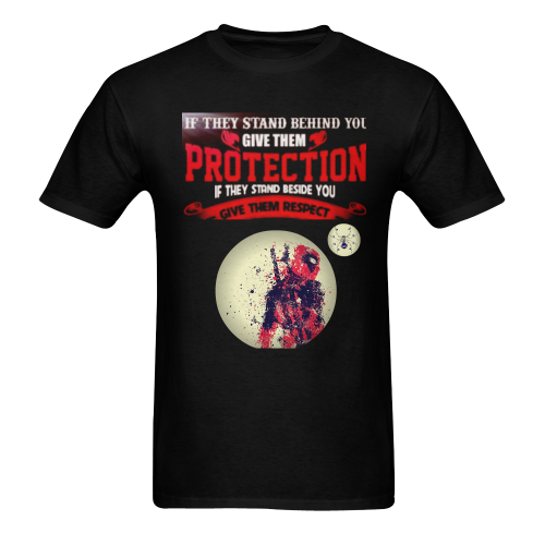 Give them Protection moon with the spirit Men's T-Shirt in USA Size (Two Sides Printing)