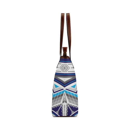 Sacred Places Blue Shoulder Tote Bag (Model 1646)