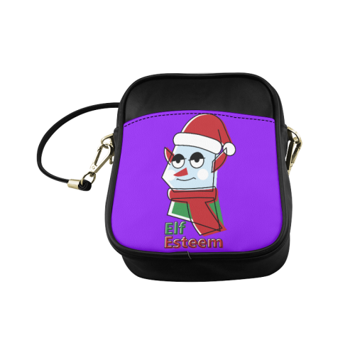 Elf Esteem CHRISTMAS PURPLE Sling Bag (Model 1627)