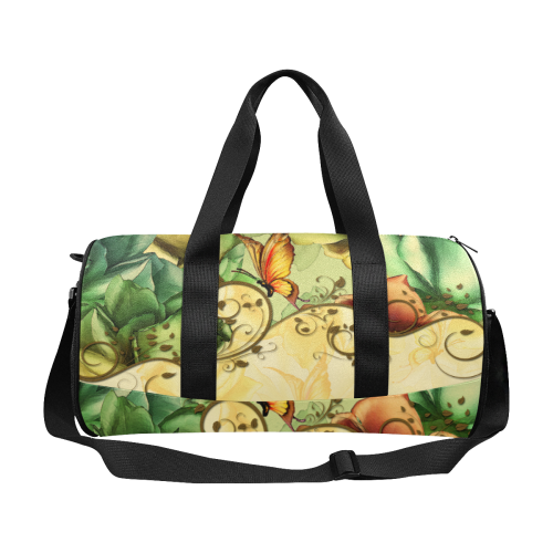 Colorful flowers with butterflies Duffle Bag (Model 1679)