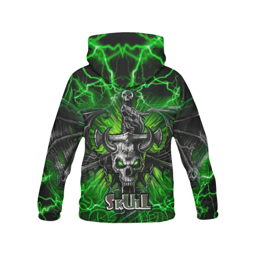 Skull4 All Over Print Hoodie for Men (USA Size) (Model H13)