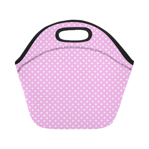 Polka-dot pattern Neoprene Lunch Bag/Small (Model 1669)