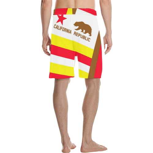 CALIFORNIA REPUBLIC 2 Men's All Over Print Casual Shorts (Model L23)