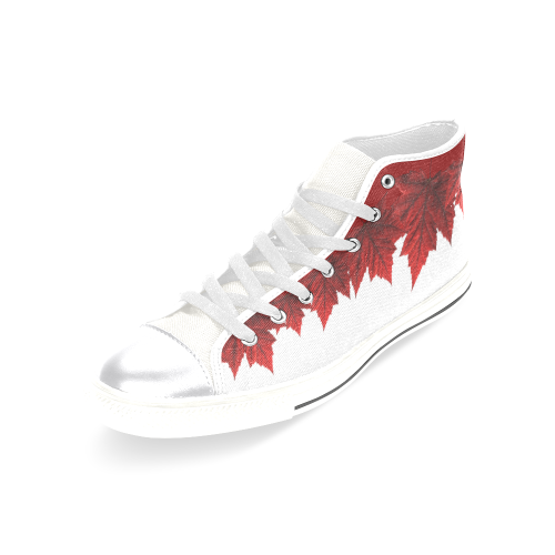 Canada Maple Leaf Sneakers Canada Shoes Women's Classic High Top Canvas Shoes (Model 017)