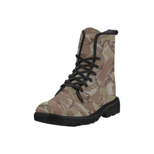 CAMOUFLAGE-DESERT Martin Boots for Men (Black) (Model 1203H)