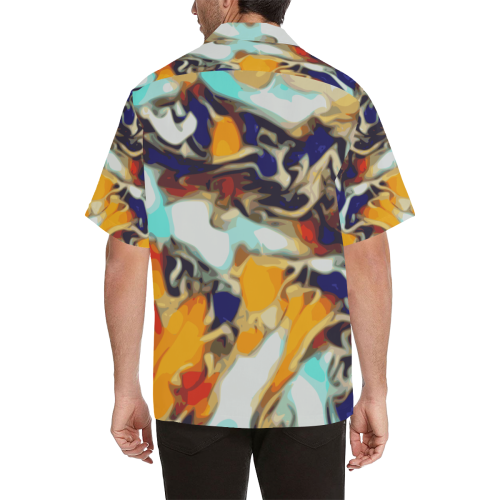 Color Boy - rainbow multicolor abstract swirls diy personalize Hawaiian Shirt (Model T58)