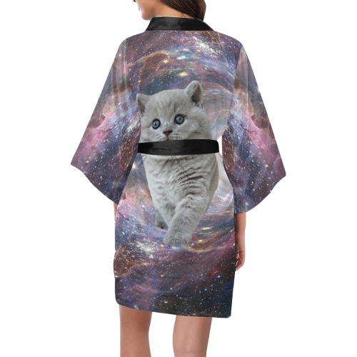 Galaxy Cat Kimono Robe