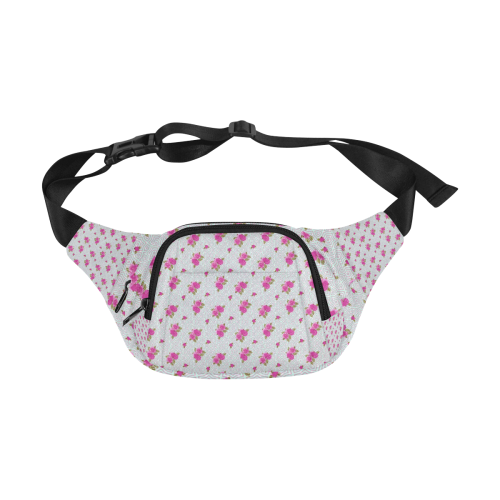 Roses and Pattern 1B by JamColors Fanny Pack/Small (Model 1677)