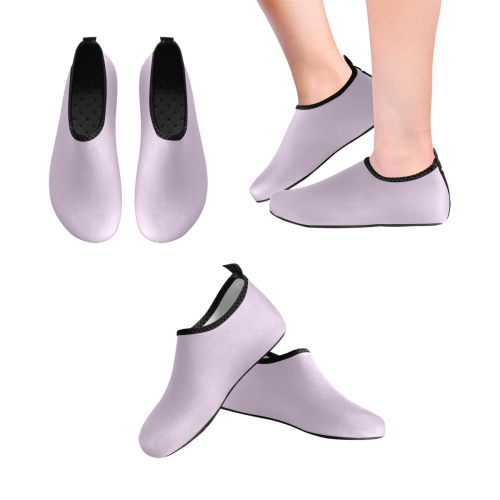 color thistle Men's Slip-On Water Shoes (Model 056)