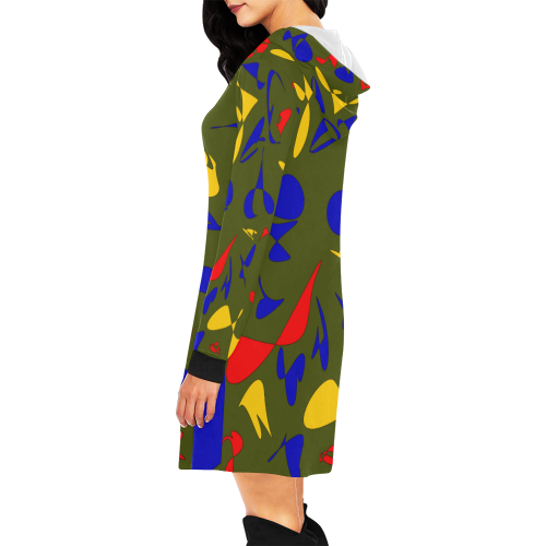 zappwaits fantastic 6 All Over Print Hoodie Mini Dress (Model H27)