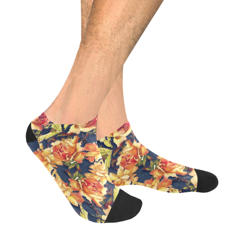 flowers #flowers #pattern #flora Men's Ankle Socks