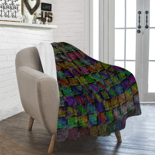 Ripped SpaceTime Stripes Collection Ultra-Soft Micro Fleece Blanket 40"x50"