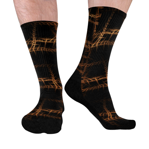 Trapped Mid-Calf Socks (Black Sole)