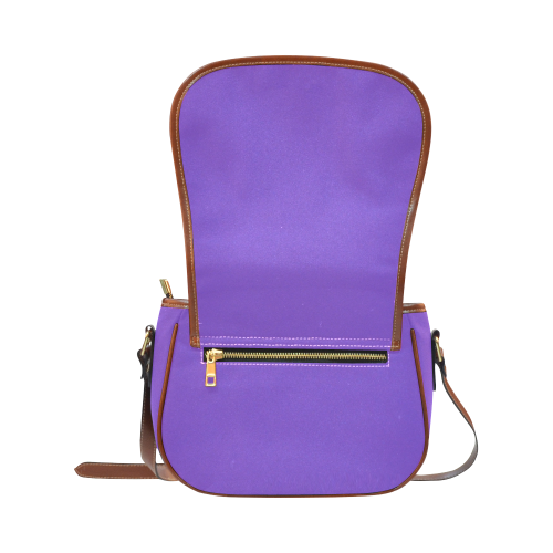 basic purple solid color Saddle Bag/Large (Model 1649)