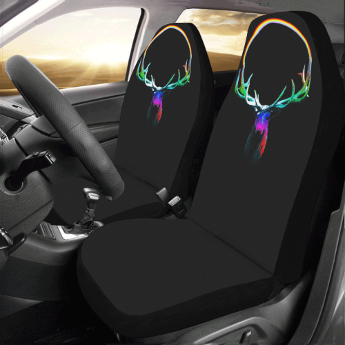 rainbow elk Car Seat Covers (Set of 2)