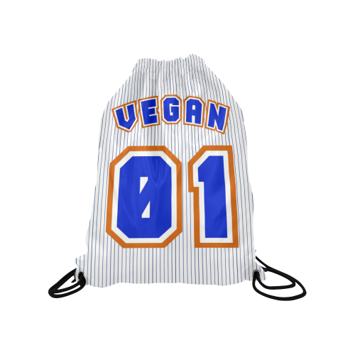 No. 1 Vegan Medium Drawstring Bag Model 1604 (Twin Sides) 13.8"(W) * 18.1"(H)