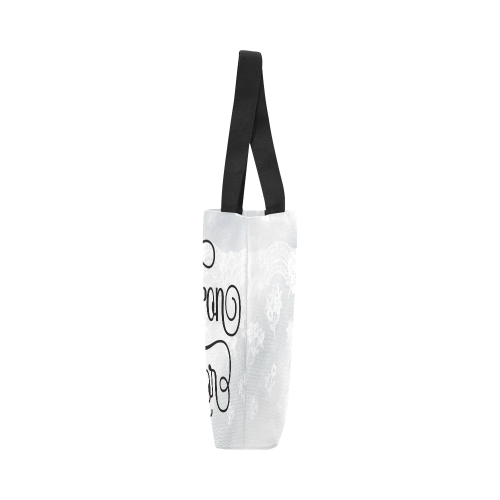FD's Wedding Collection- Matron of Honor White Lace Tote Bag 53086 Canvas Tote Bag (Model 1657)