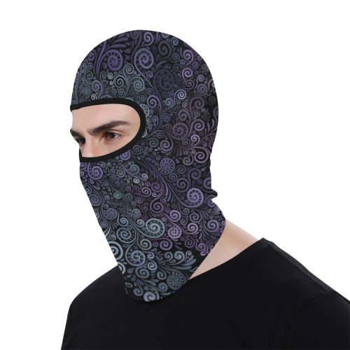 3d Psychedelic Ultra Violet Powder Pastel All Over Print Balaclava