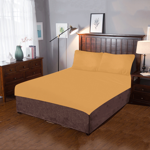 color butterscotch 3-Piece Bedding Set