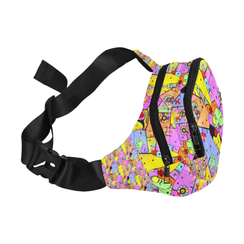 Peace Popart by Nico Bielow Fanny Pack/Small (Model 1677)