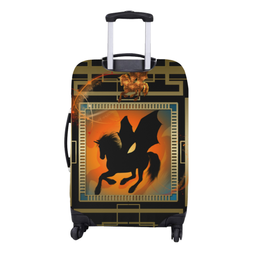 Unicorn silhouette Luggage Cover/Medium 22"-25"