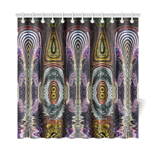 Flooded Temple Shower Curtain 72"x72"