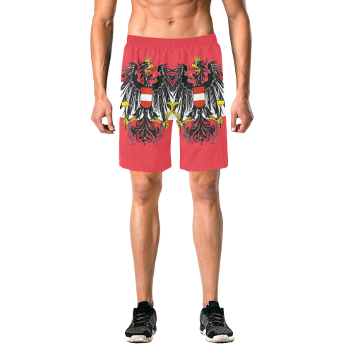 AUSTRIA BUNDESADLER Men's All Over Print Elastic Beach Shorts (Model L20)