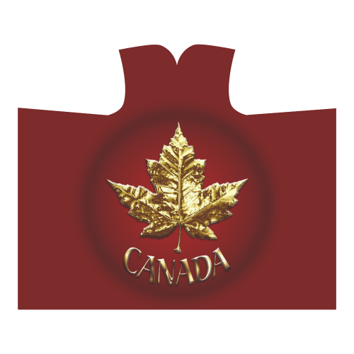 Canada  Gold Maple Leaf Blanket Hoodies Hooded Blanket 60''x50''