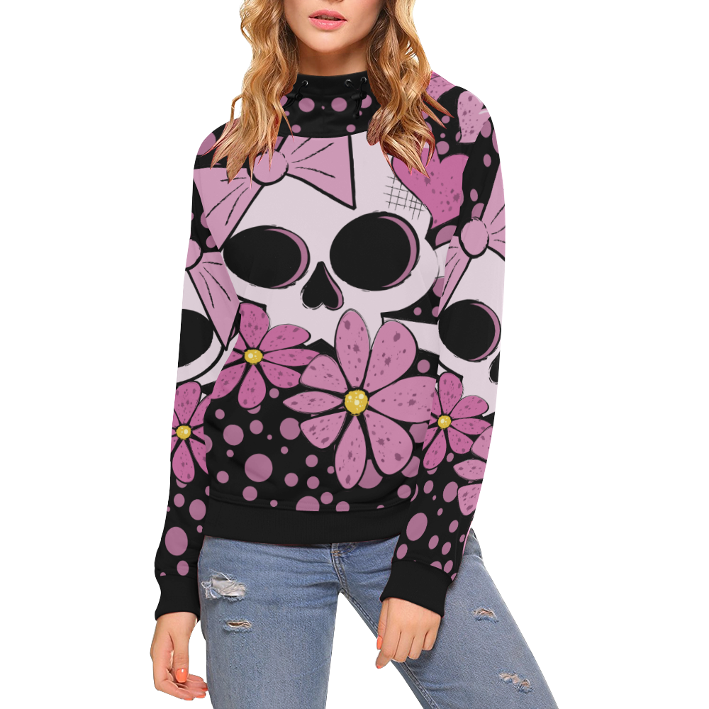 ladies skull hoodie