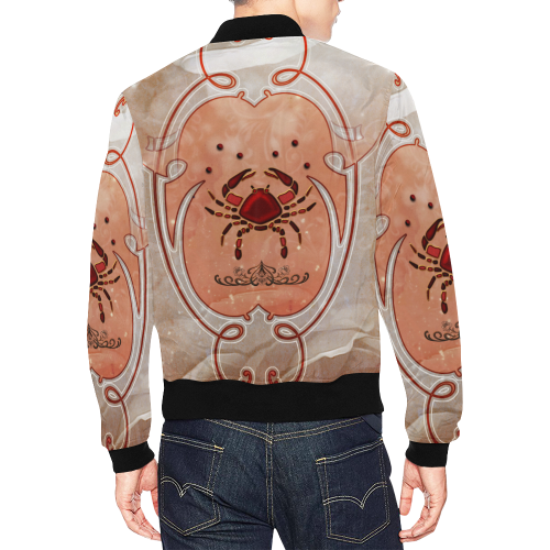 Decorative crab All Over Print Bomber Jacket for Men/Large Size (Model H19)
