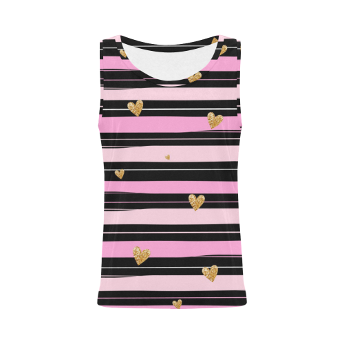 Love Lines All Over Print Tank Top for Women (Model T43)