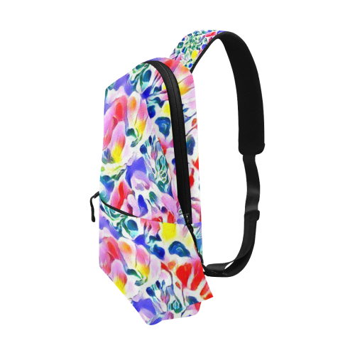 Floral Summer Greetings 1A by JamColors Chest Bag (Model 1678)