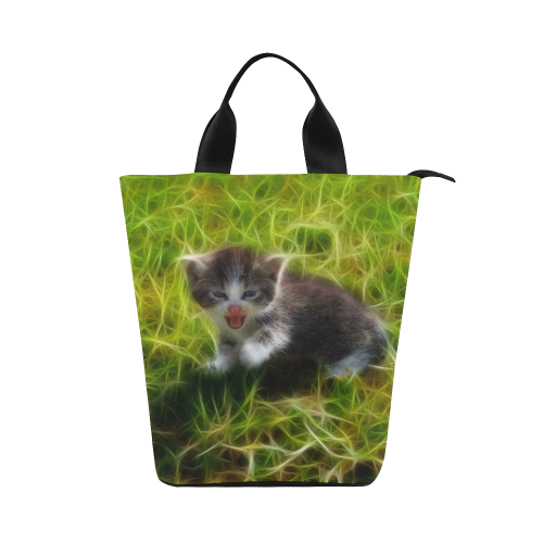 Kitty Is A Tiger Nylon Lunch Tote Bag (Model 1670)