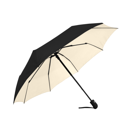 color papaya whip Anti-UV Auto-Foldable Umbrella (Underside Printing) (U06)