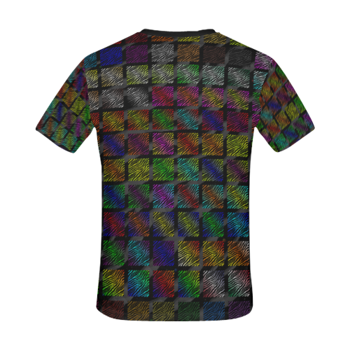 Ripped SpaceTime Stripes Collection All Over Print T-Shirt for Men/Large Size (USA Size) Model T40)
