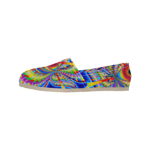 CHARGED UP Women's Classic Canvas Slip-On (Model 1206)