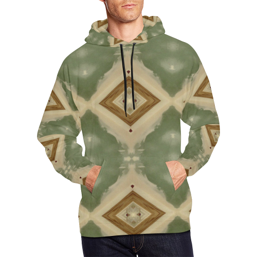 Geometric Camo All Over Print Hoodie for Men/Large Size (USA Size) (Model H13)
