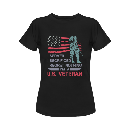 US Veteran Women's T-Shirt in USA Size (Front Printing Only)