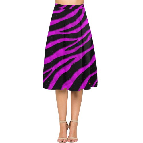Ripped SpaceTime Stripes - Pink Aoede Crepe Skirt (Model D16)
