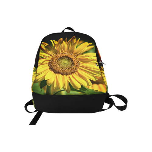 Summer Sunflower Fabric Backpack for Adult (Model 1659)