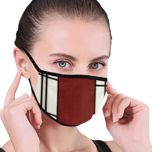 japanese inspired shoji art design community face mask Mouth Mask (15 Filters Included) (Non-medical Products)