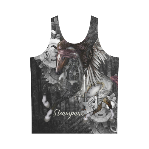 Aweswome steampunk horse with wings All Over Print Tank Top for Men (Model T43)
