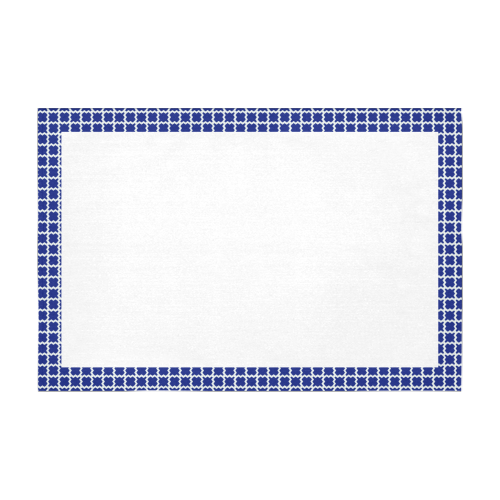 Geometric Tessellation Cotton Linen Tablecloth 60" x 90"