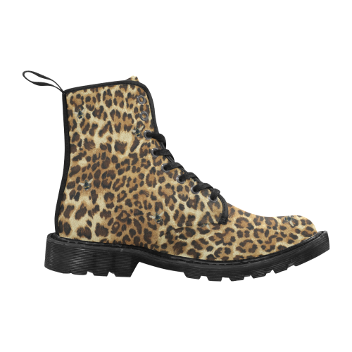 Buzz Leopard Martin Boots for Men (Black) (Model 1203H)